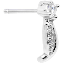 将图片加载到图库查看器,20G 1/4 Clear CZ Twisting Strands Nose Bone