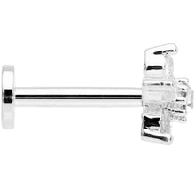 Load image into Gallery viewer, 16G 5/16 Clear CZ Star Internally Threaded Labret