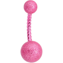 Load image into Gallery viewer, Pink Anodized Tastefully Twisted Belly Ring