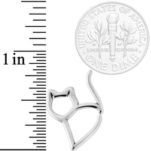 Load image into Gallery viewer, 16G One Cool Kitty Cat Closure Ring