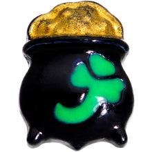 Load image into Gallery viewer, 16G 1/4 Pot of Gold St Patricks Day Cartilage Tragus Earring