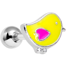 将图片加载到图库查看器,16G 1/4 Yellow Easter Chick Cartilage Tragus Earring