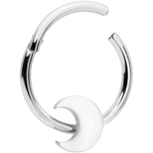 Load image into Gallery viewer, 16G 3/8 Crescent Moon Hinged Segment Ring