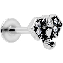 将图片加载到图库查看器,16G 5/16 Clear Gem Regal Elephant Labret Monroe Tragus