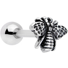 Load image into Gallery viewer, 16G 1/4 Busy Bumblebee Cartilage Tragus Earring