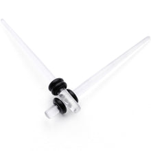 Load image into Gallery viewer, Clear Acrylic Straight Taper Set