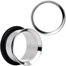 Load image into Gallery viewer, Stainless Steel Single Flare Tunnel Plug Set Available in Sizes 8G to 1