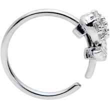Load image into Gallery viewer, 20G 5/16 Clear CZ Elegant Elephant Nose Hoop
