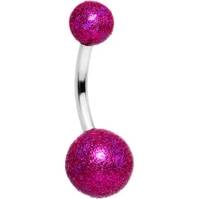 将图片加载到图库查看器,Hot Pink Sandblasted Belly Ring