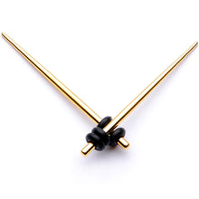 Load image into Gallery viewer, Gold Tone Anodized Straight Taper Set Available in Sizes 12G to 00G