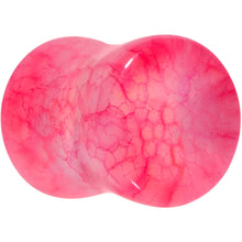 Load image into Gallery viewer, Red Agate Stone Saddle Plug Set Available in Sizes 0G to 25mm