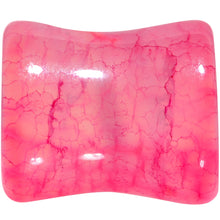 Load image into Gallery viewer, Red Agate Stone Saddle Plug Set Available in Sizes 0G to 25mm
