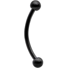 Load image into Gallery viewer, 16G 1/2 Black Curved Barbell