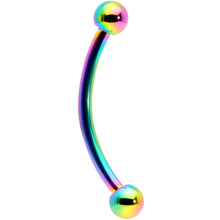 Load image into Gallery viewer, 16G 1/2 Rainbow Curved Barbell