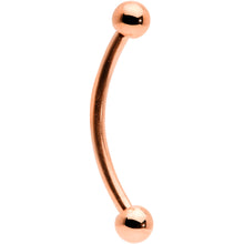 Load image into Gallery viewer, 16G 9/16 Rose Gold Tone Curved Barbell