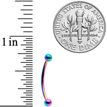 将图片加载到图库查看器,16G 9/16 Rainbow Curved Barbell