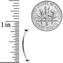 Load image into Gallery viewer, 16G 5/8 Stainless Steel Curved Barbell