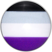 Load image into Gallery viewer, Black Grey White Purple Asexual Pride Flag Barbell Tongue Ring