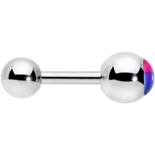 Load image into Gallery viewer, 16G 1/4 Pink Purple Blue Bisexual Pride Flag Cartilage Tragus