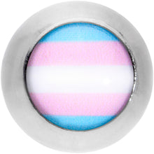 Load image into Gallery viewer, 16G 1/4 Pink Blue Transgender Pride Flag Cartilage Tragus Earring