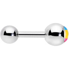 Load image into Gallery viewer, 16G 1/4 Red Yellow Blue Pansexual Pride Flag Cartilage Tragus