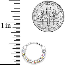 将图片加载到图库查看器,16G 5/16 Aurora Gem Paved Cartilage Clicker
