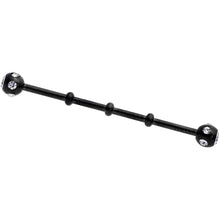 Load image into Gallery viewer, 14G Clear Gem Black Industrial Barbell 38mm