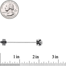 Load image into Gallery viewer, 14G Renaissance Flair Industrial Barbell 38mm