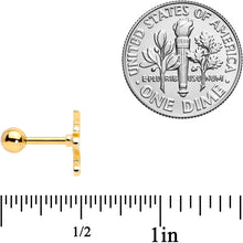 将图片加载到图库查看器,16G 1/4 Gold Tone Pastel Unicorn Cartilage Tragus Earring