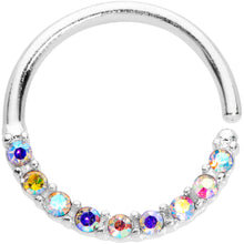 将图片加载到图库查看器,16G 3/8 Aurora Gem Simple Elegance Seamless Circular Ring