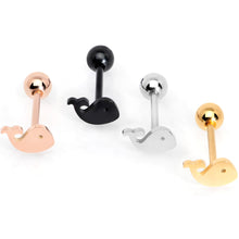 Load image into Gallery viewer, Multicolor Whale Barbell Tongue Ring Set of 4