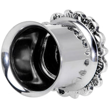 Load image into Gallery viewer, Aurora Gem Filigree Flower Double Flare Plug Set 2G to 1 Inch