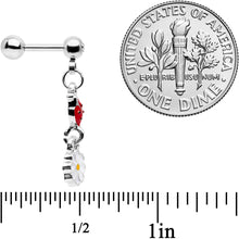 将图片加载到图库查看器,16G 1/4 Clear Gem Ladybug Dangle Cartilage Tragus