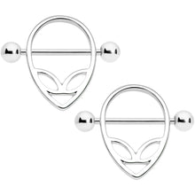 Load image into Gallery viewer, 14G 9/16 UFO Alien Nipple Shield Set