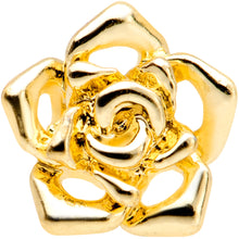 Load image into Gallery viewer, 16G 1/4 Gold Tone Openwork Rose Flower Cartilage Tragus Earring