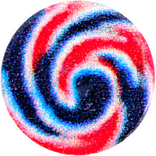 Load image into Gallery viewer, 16G 1/4 Red Blue Candy Swirl Cartilage Tragus Earring