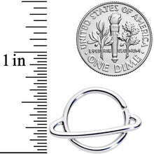 Load image into Gallery viewer, 14G 1/2 Ring of Saturn Planet Nipple Ring Set