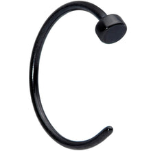 Load image into Gallery viewer, 22G 5/16 Black PVD Stainless Steel Disc Nose Hoop