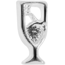 Load image into Gallery viewer, 18G 5/16 New Years Champagne L Shaped Nose Ring