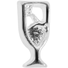 Load image into Gallery viewer, 20G 1/4 New Years Champagne L Shaped Nose Ring