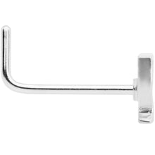 Load image into Gallery viewer, 22G 5/16 New Years Champagne L Shaped Nose Ring