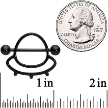 将图片加载到图库查看器,14G 13/16 Black Outer Space UFO Nipple Shield Set