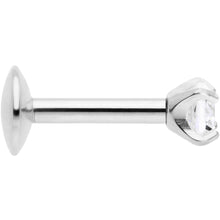 Load image into Gallery viewer, 16G 1/4 3mm CZ G23 Titanium Internally Threaded Labret