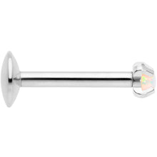 将图片加载到图库查看器,16G 5/16 2mm White Syn Opal G23 Titanium Internal Thread Labret