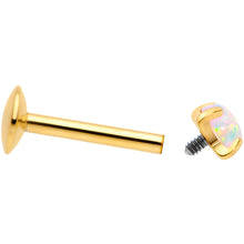 Load image into Gallery viewer, 16G 5/16 3mm Syn Opal Gold G23 Titanium Internal Thread Labret