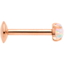 将图片加载到图库查看器,16G 5/16 3mm Syn Opal Rose Gold G23 Titanium Internal Thread Labret