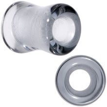 将图片加载到图库查看器,Translucent Black Glass Tunnel Plug Set 2G to 1 Inch