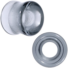 将图片加载到图库查看器,Translucent Black Glass Tunnel Plug Set 2G to 1 Inch