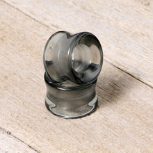 将图片加载到图库查看器,Translucent Black Glass Tunnel Plug Set 2G to 1 Inch