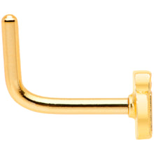 Load image into Gallery viewer, 18G 5/16 Gold Tone Happy Hour Beer Mug L Shaped Nose Ring